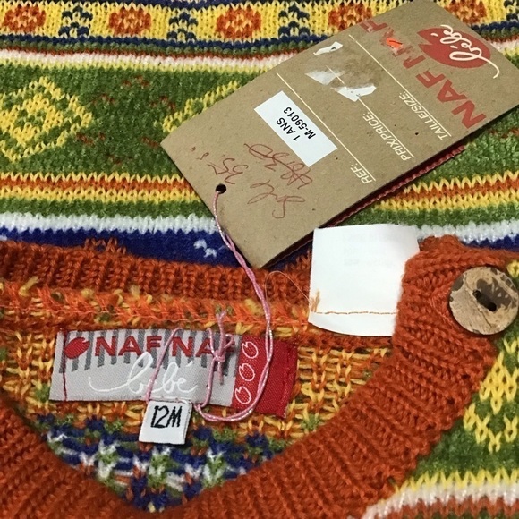 NWT NAF NAF Bebe Wool Blend Sweater. - Picture 10 of 12